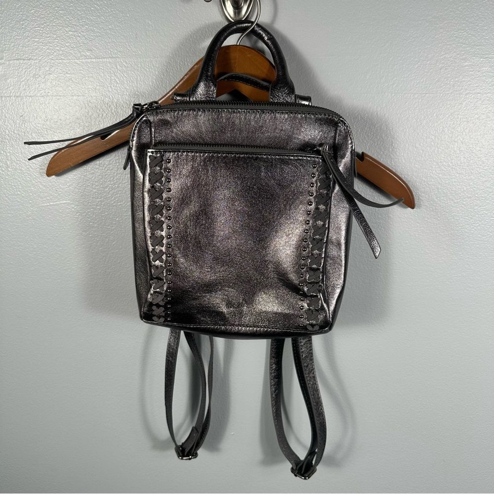 The Sak Graphite Metal Loyola Leather Convertible Purse Backpack NWT One Size - Picture 12 of 14